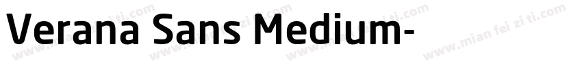 Verana Sans Medium字体转换